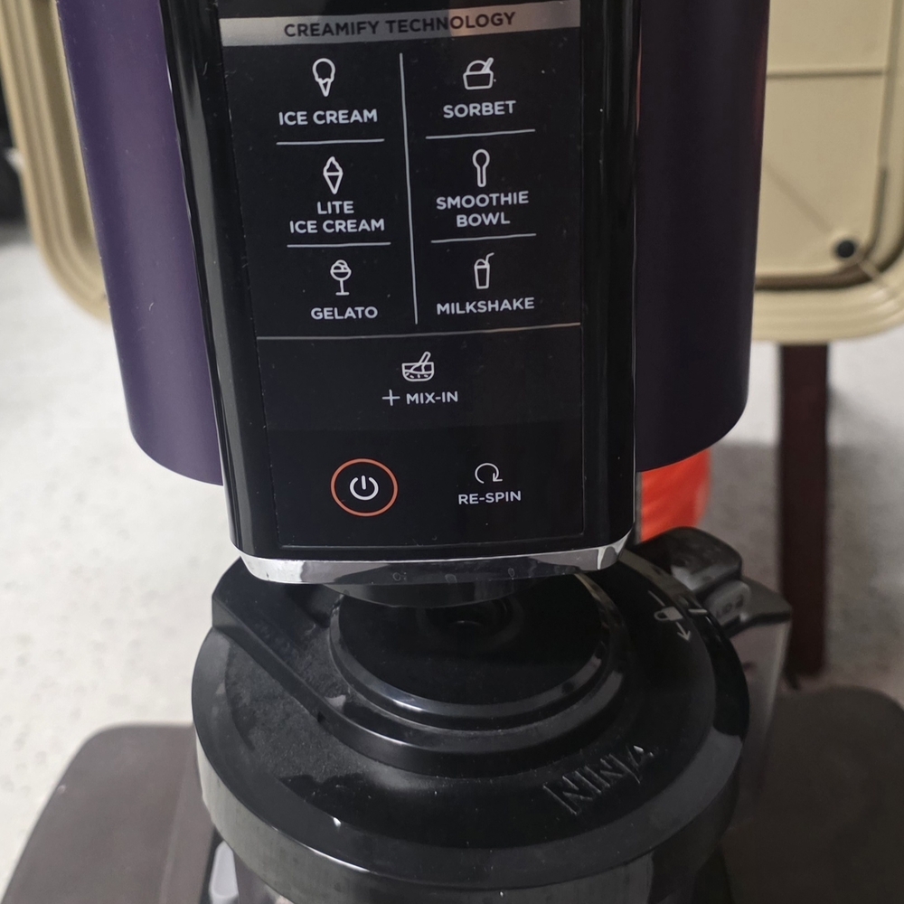 Ninja Black and Purple Ice Cream Maker
